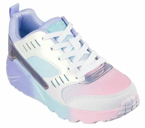 Uno Lite 8211 Electric Ombre Periwinkle Multi Kids SKECHERS Big Kids UK Sizes 36