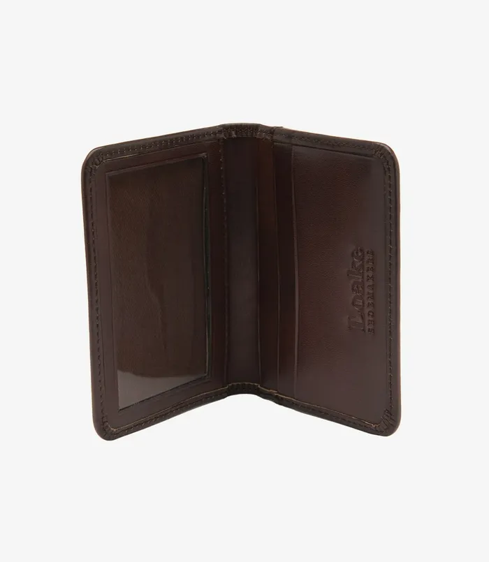 Wallets Card Holders Men Loake Fenchurch Card Holder Dark Brown