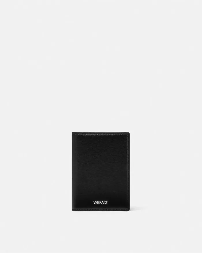 Wallets Men Versace Cargo Bifold Wallet Blacksilver