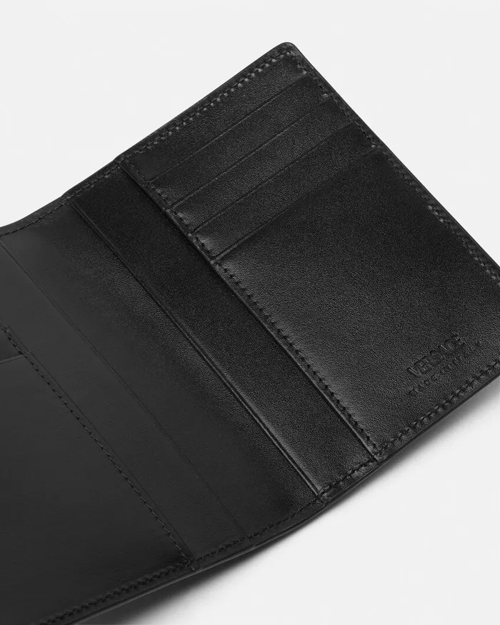 Wallets Men Versace Cargo Bifold Wallet Blacksilver