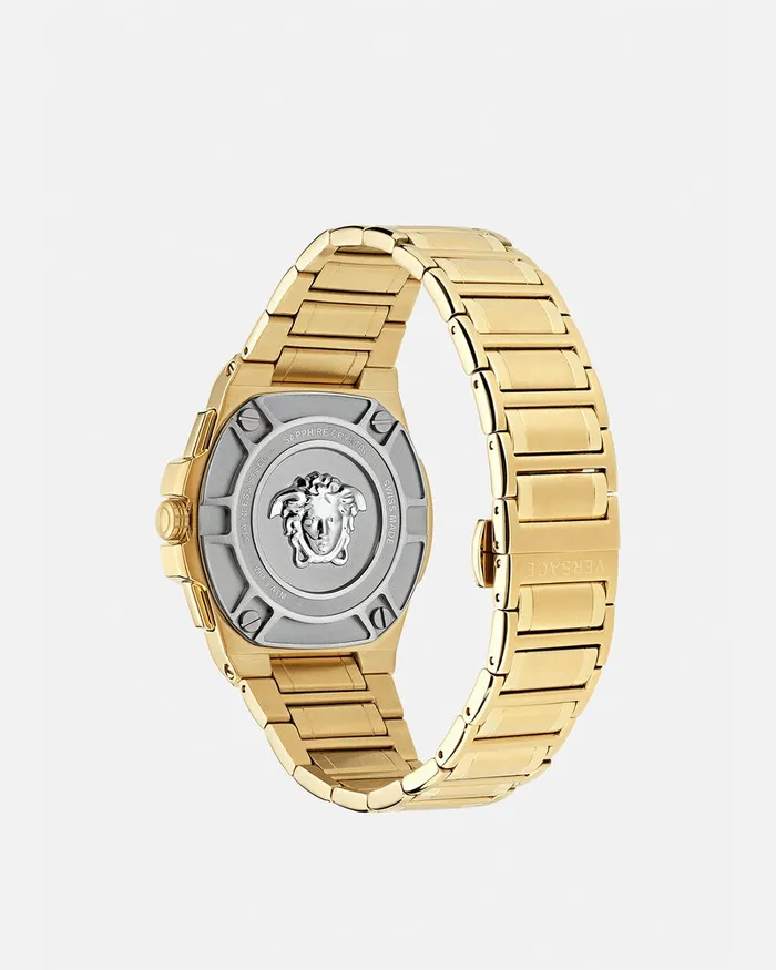 Watches Men Versace Greca Extreme Chrono Watch Gold