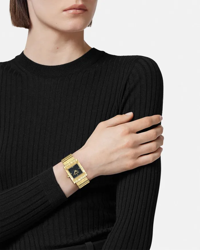 Watches Women Versace Mosaic Watch Gold