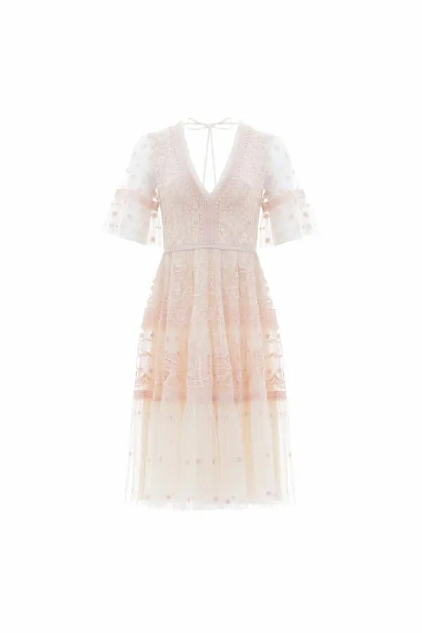 WeddingKIDSWomen Needle and Thread Midsummer Lace Dress Champagne WeddingKIDSWomen Needle and Thread Midsummer Lace Dress Champagne