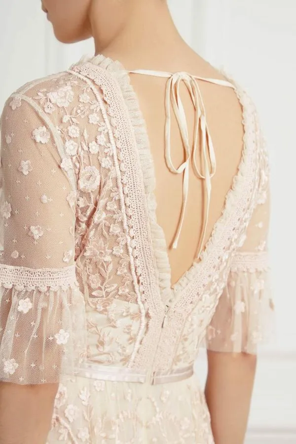 WeddingKIDSWomen Needle and Thread Midsummer Lace Dress Champagne WeddingKIDSWomen Needle and Thread Midsummer Lace Dress Champagne