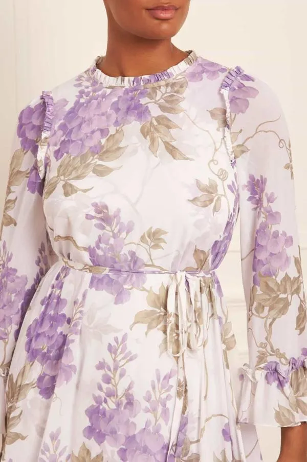 WeddingWomen Needle and Thread Wisteria Chiffon Round Neck Mini Dress Multi