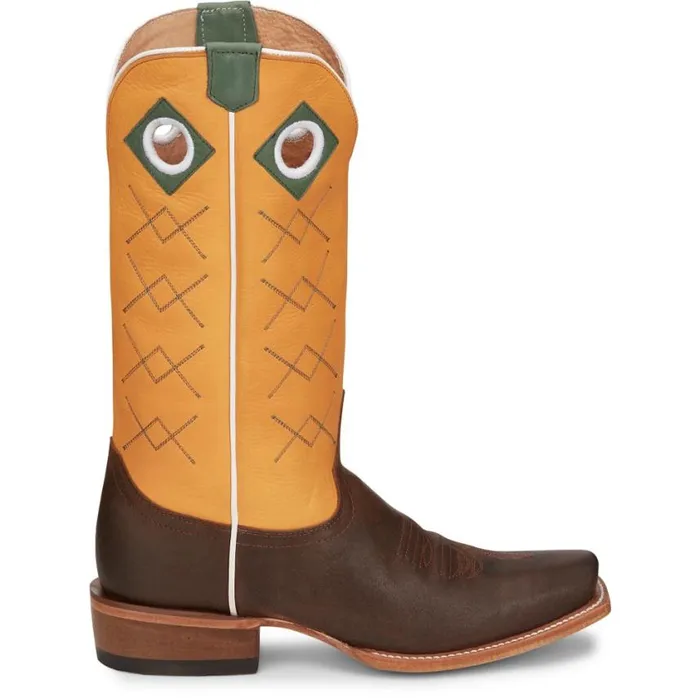Western Men Justin Boots Billet 13034 Western Boot Brown