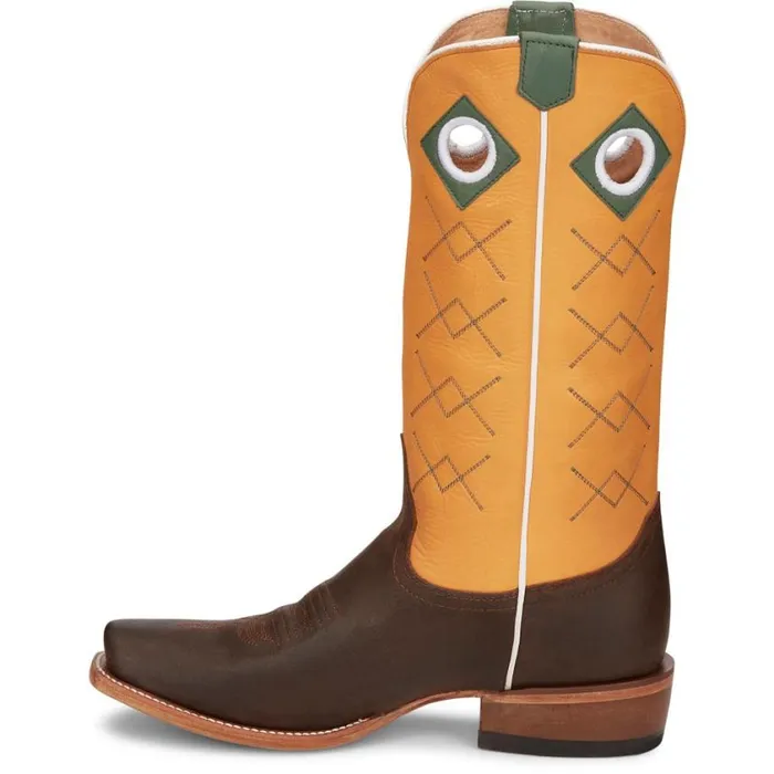 Western Men Justin Boots Billet 13034 Western Boot Brown