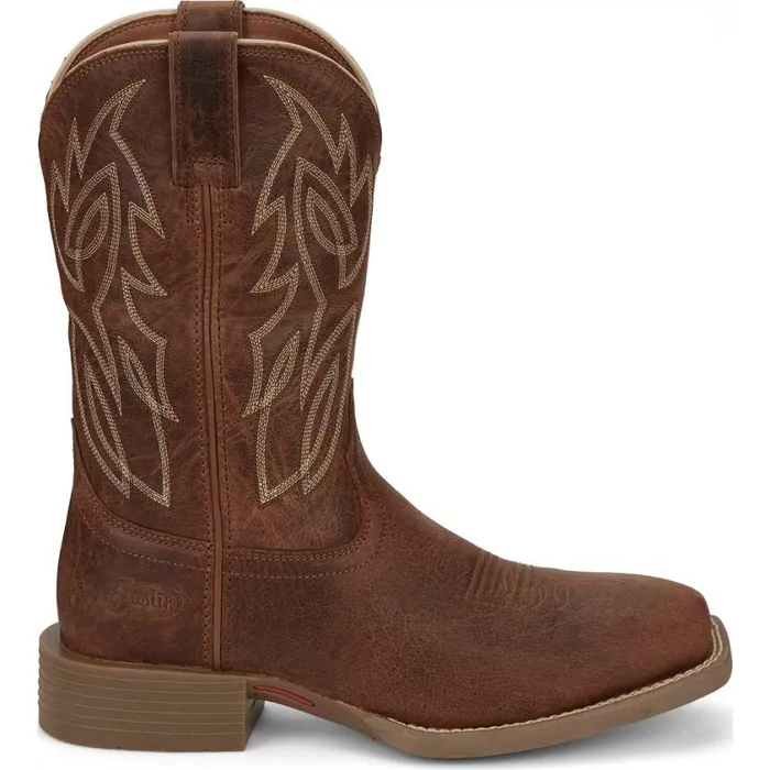 Western Men Justin Boots Canter 11034 Western Boot Amber Brown 040brown041