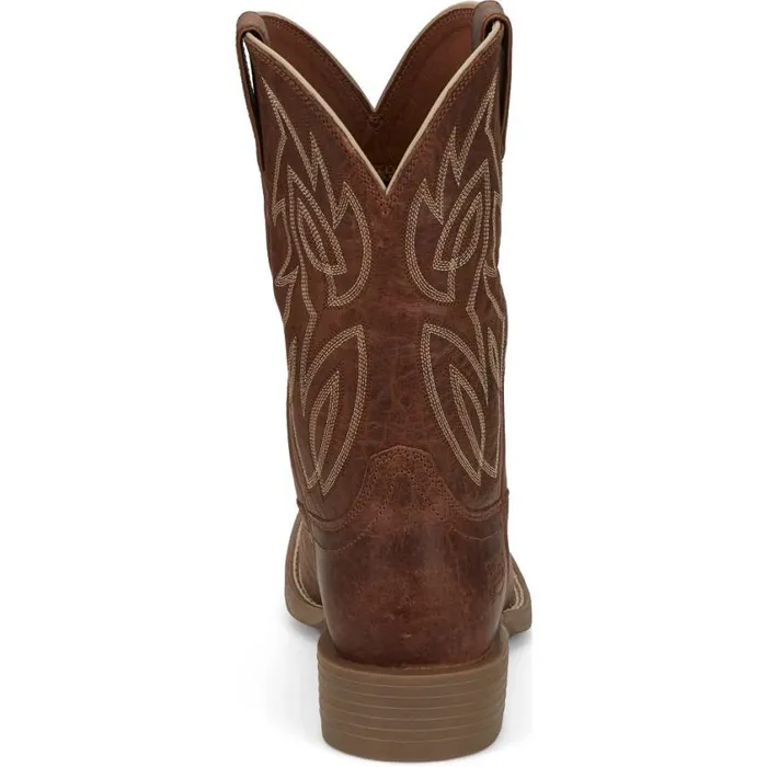Western Men Justin Boots Canter 11034 Western Boot Amber Brown 040brown041