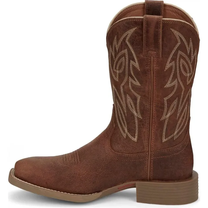 Western Men Justin Boots Canter 11034 Western Boot Amber Brown 040brown041