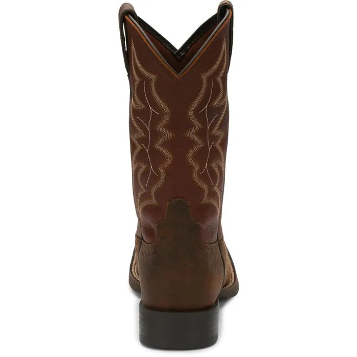 Western Men Justin Boots Chet 11034 Western Boot Pebble Brown 040brown041