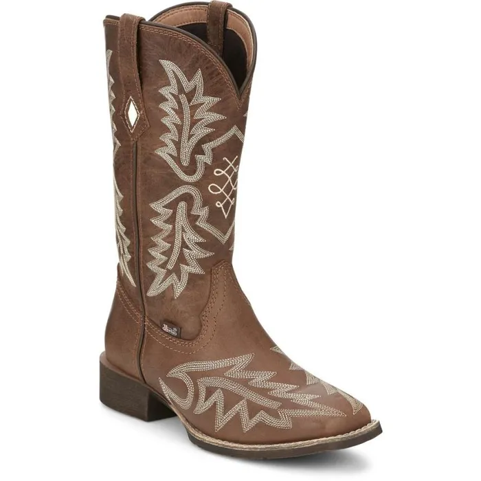 Western Women Justin Boots Carsen 11034 Western Boot Tan 040brown041