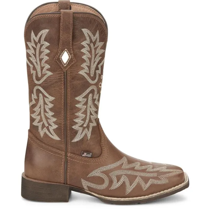 Western Women Justin Boots Carsen 11034 Western Boot Tan 040brown041