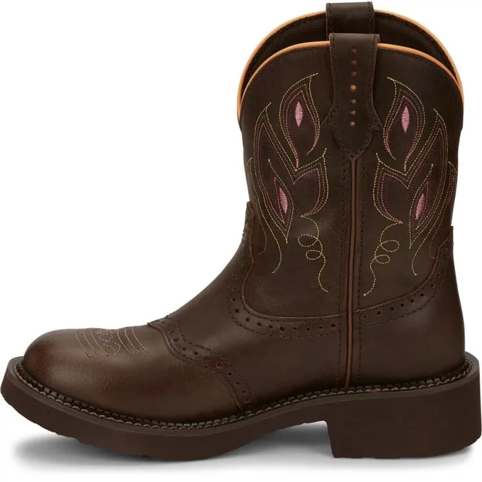 Western Women Justin Boots Gemma 8034 Western Boot Dark Brown 040brown041