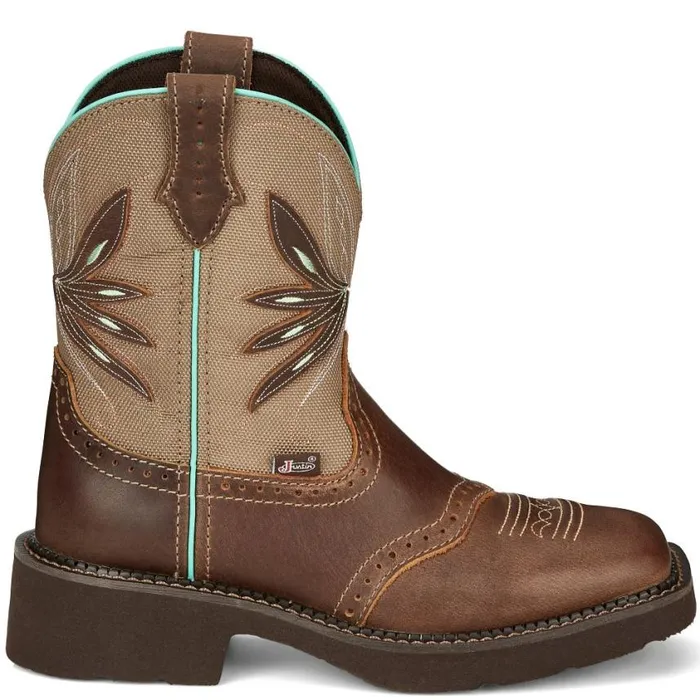 Western Women Justin Boots Nettie 8034 Western Boot Tan 040brown041