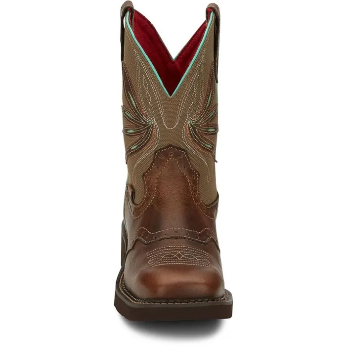Western Women Justin Boots Nettie 8034 Western Boot Tan 040brown041