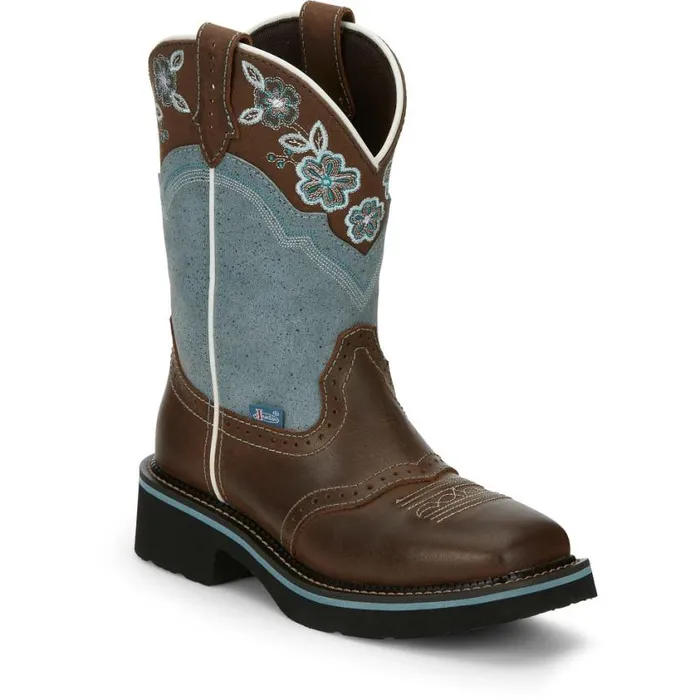 Western Women Justin Boots Starlina 11034 Western Boot Brown