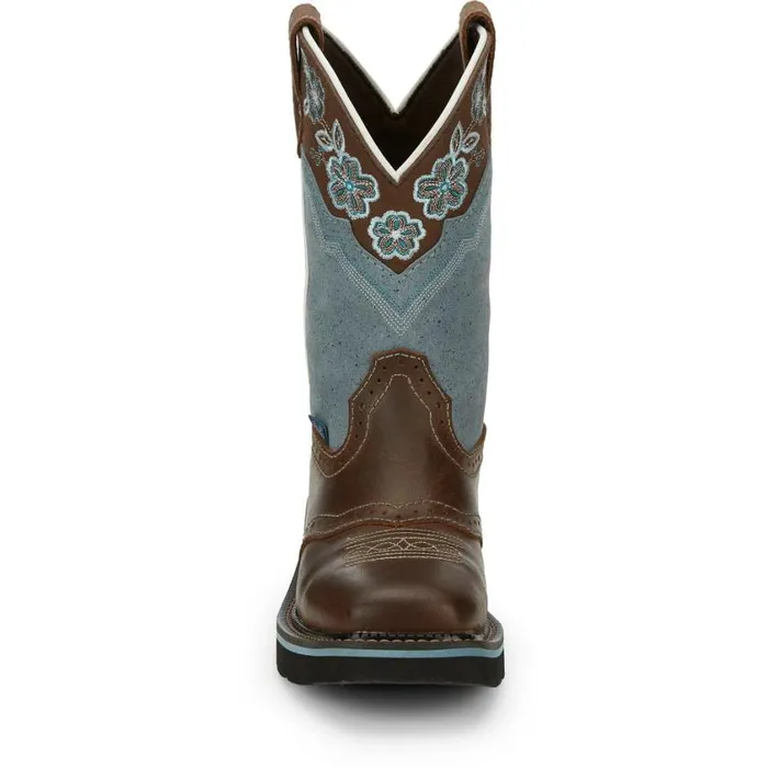 Western Women Justin Boots Starlina 11034 Western Boot Brown