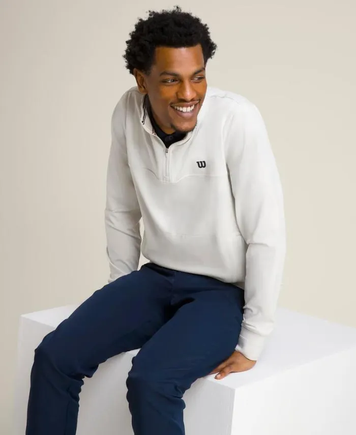 Wilson Outerwear Men OC HalfZip 8211 Stone Wilson Outerwear Men OC HalfZip 8211 Stone