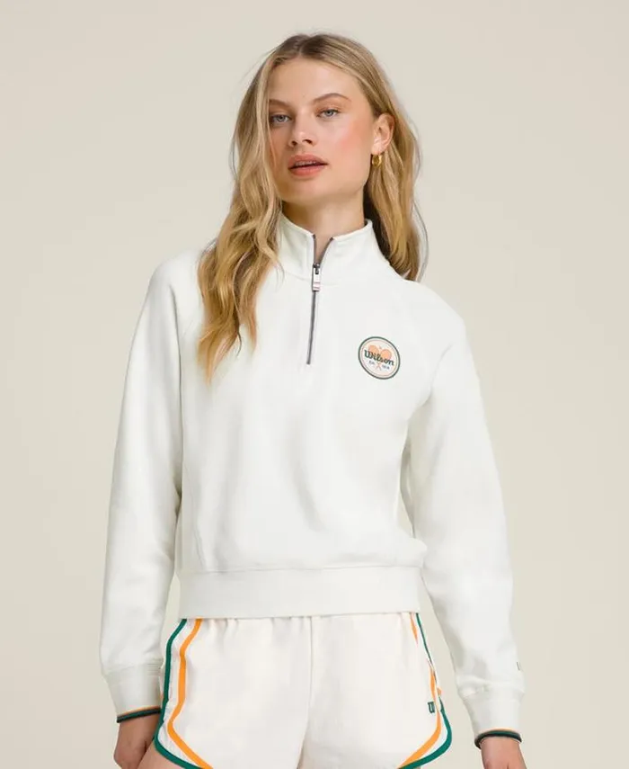 Wilson Outerwear Women Sideline HalfZip 8211 Sandrift