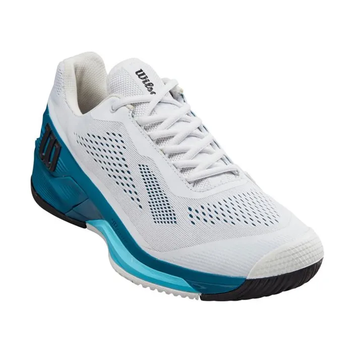 Wilson Shoes Sports Men039s Rush Pro 40 Tennis Shoe 8211 White Blue