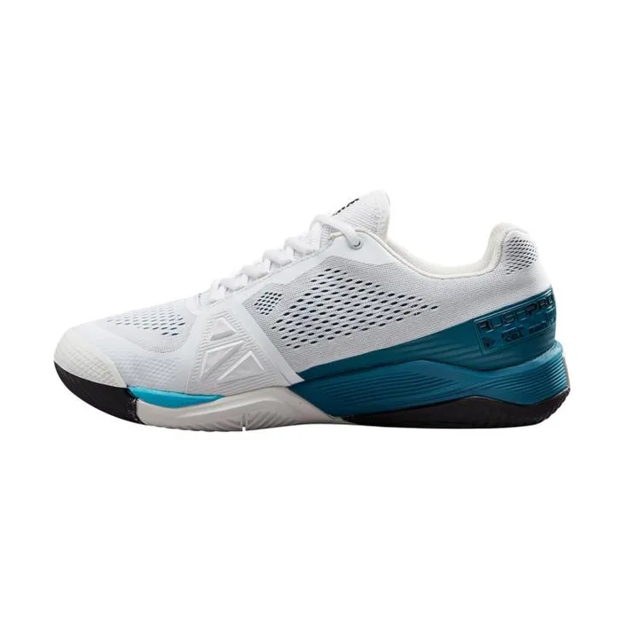 Wilson Shoes Sports Men039s Rush Pro 40 Tennis Shoe 8211 White Blue