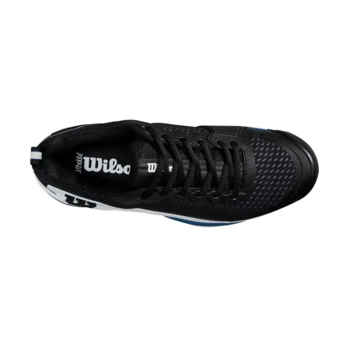 Wilson Shoes Sports Rush Pro 45 Men039s Tennis Shoe 8211 Black White Ensign Blue