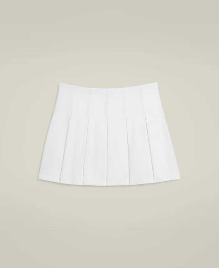 Wilson Skirts Women Classic Pleated Mini Skirt 8211 Bright White