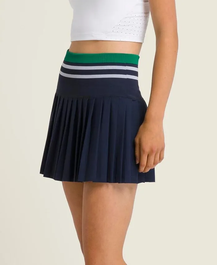 Wilson Skirts Women Midtown Tennis Skirt 8211 Classic Navy Club Green