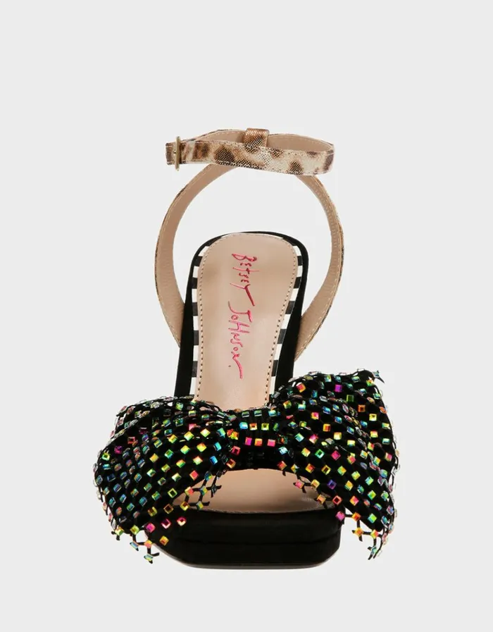 Women AISHA BLACK MULTI Betsey Johnson