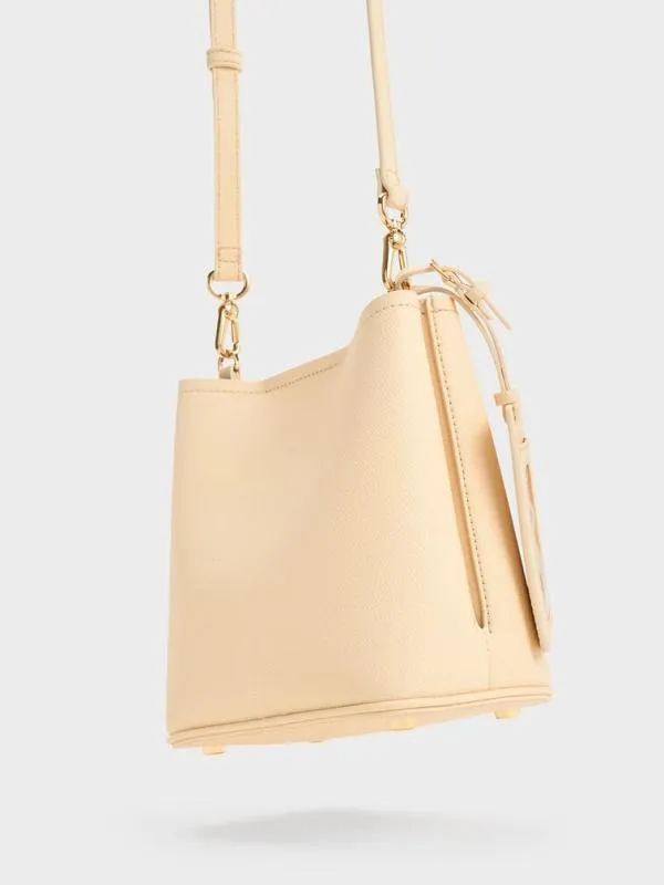 Women Alcott Bucket Bag 8211 Beige CHARLES and KEITH Bucket Bags