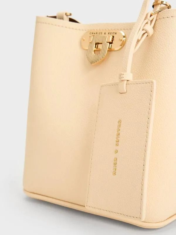 Women Alcott Bucket Bag 8211 Beige CHARLES and KEITH Bucket Bags