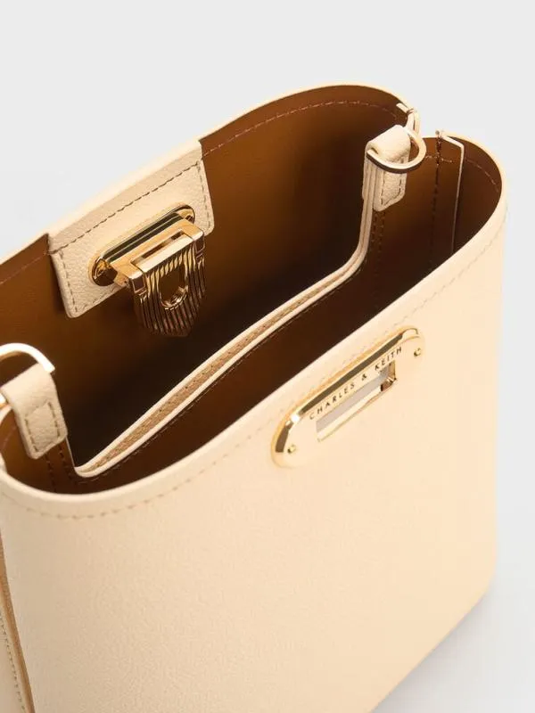 Women Alcott Bucket Bag 8211 Beige CHARLES and KEITH Bucket Bags
