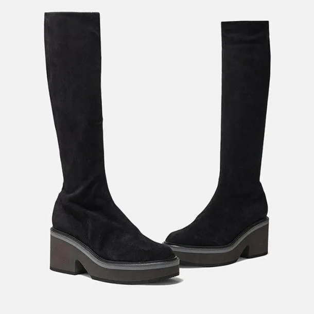 Women ANKI Suede Stretch Black Clergerie Boots and High Boots