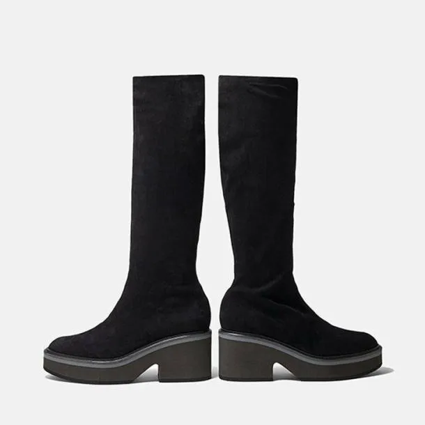 Women ANKI Suede Stretch Black Clergerie Boots and High Boots