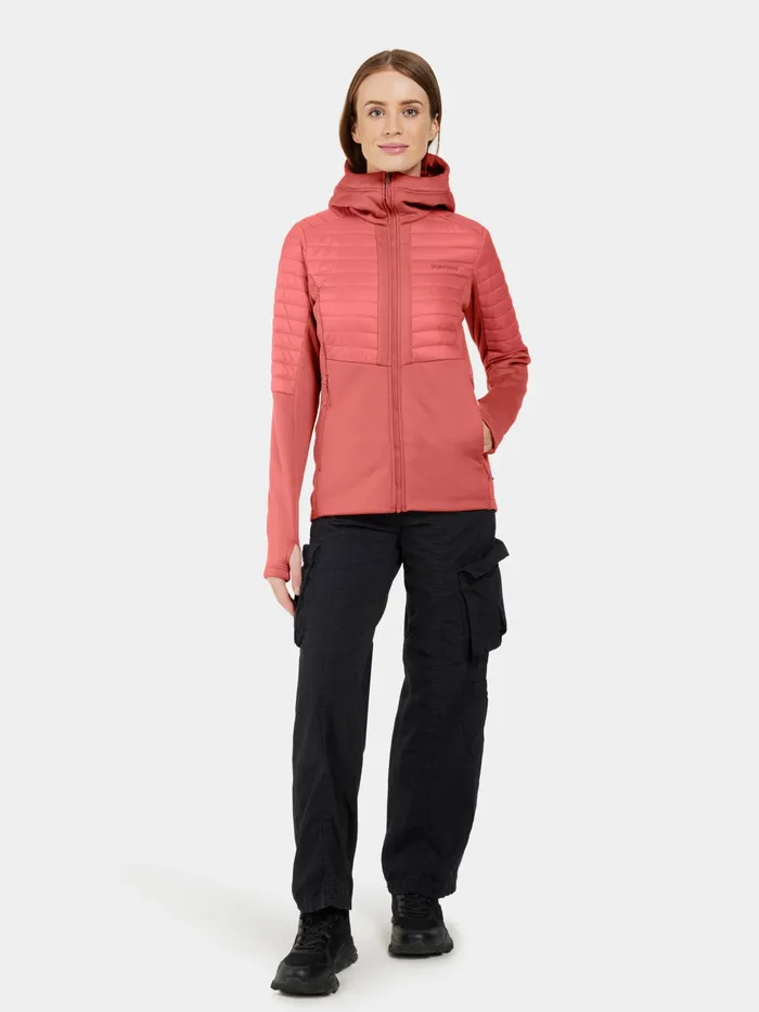 Women Annema FullZip Pink Blush Didriksons Outdoor Jackets