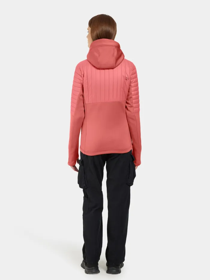 Women Annema FullZip Pink Blush Didriksons Outdoor Jackets