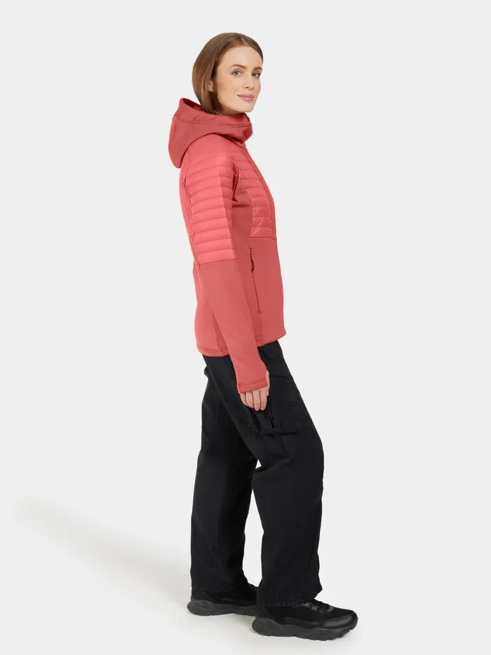 Women Annema FullZip Pink Blush Didriksons Outdoor Jackets