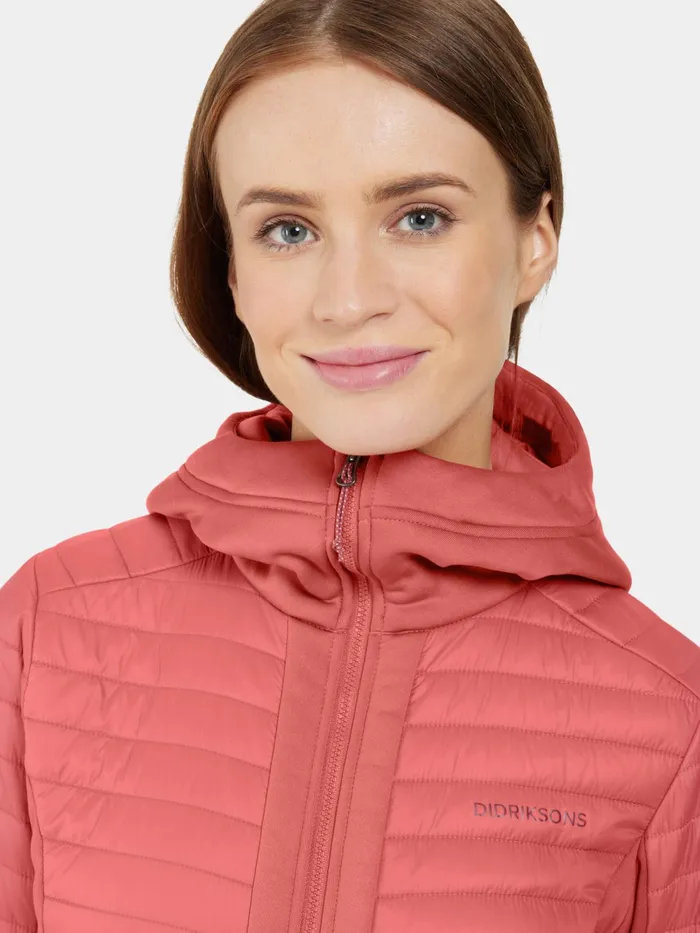 Women Annema FullZip Pink Blush Didriksons Outdoor Jackets