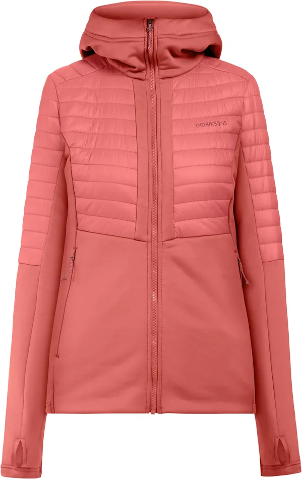 Women Annema FullZip Pink Blush Didriksons Outdoor Jackets