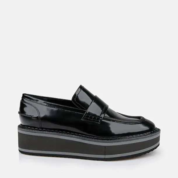 Women BAHATI Gloss Black Clergerie Loafers and Moccasins