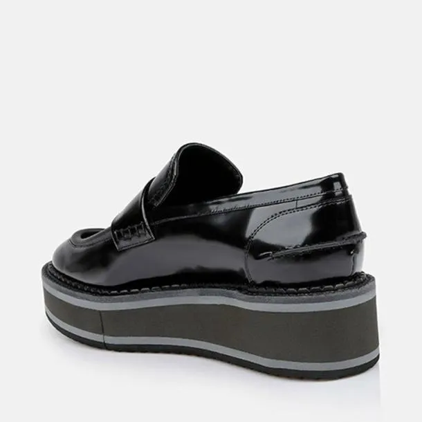 Women BAHATI Gloss Black Clergerie Loafers and Moccasins
