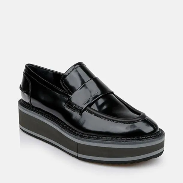 Women BAHATI Gloss Black Clergerie Loafers and Moccasins
