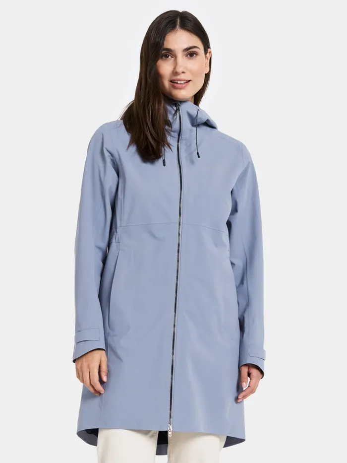 Women Bea Parka Glacial Blue Didriksons Spring Jackets