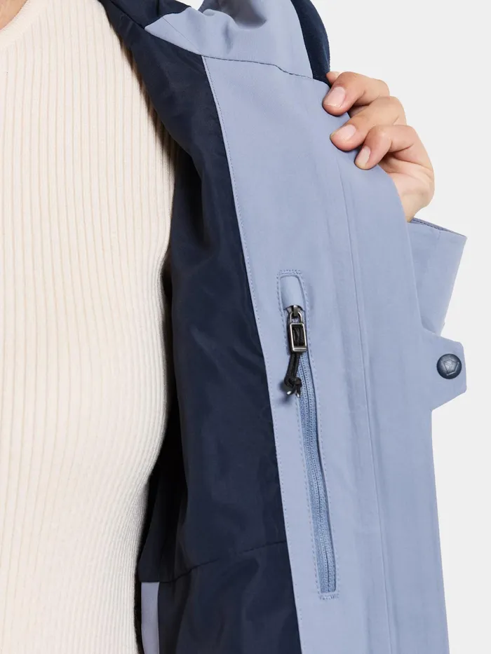 Women Bea Parka Glacial Blue Didriksons Spring Jackets