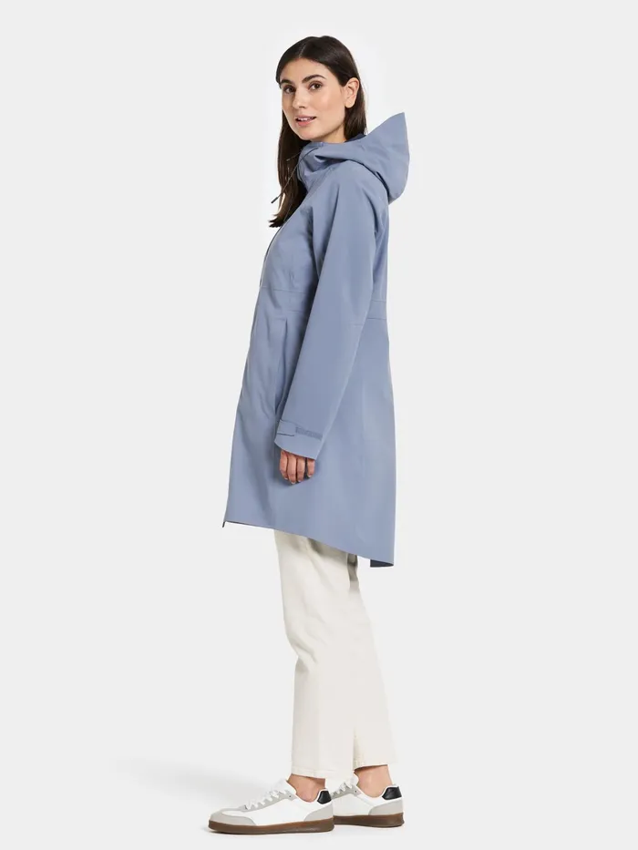 Women Bea Parka Glacial Blue Didriksons Spring Jackets