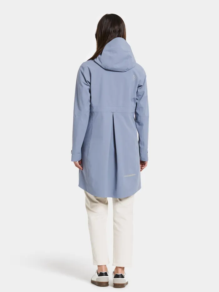 Women Bea Parka Glacial Blue Didriksons Spring Jackets