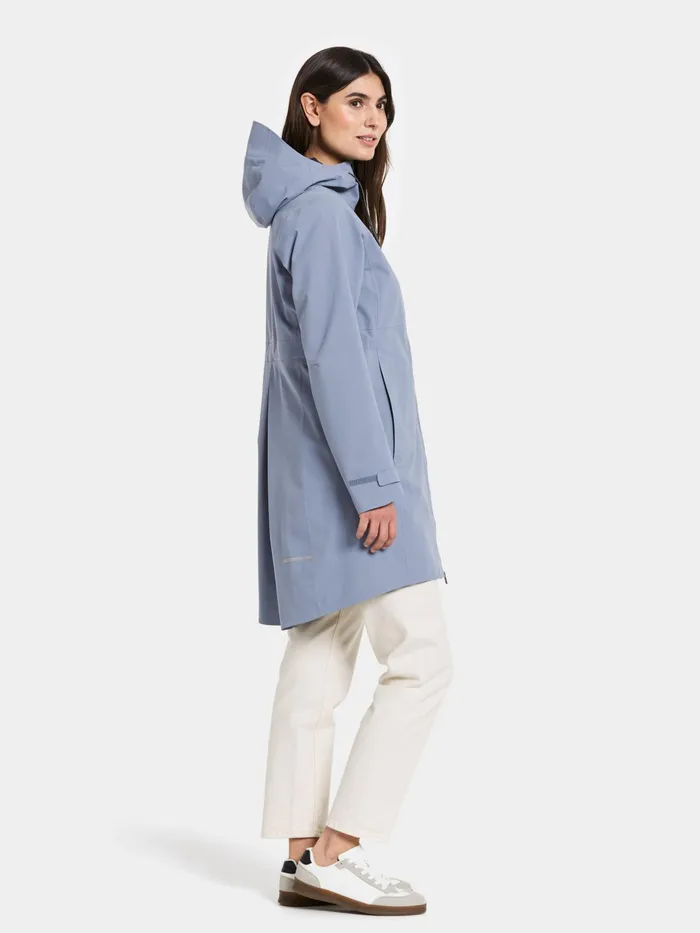 Women Bea Parka Glacial Blue Didriksons Spring Jackets