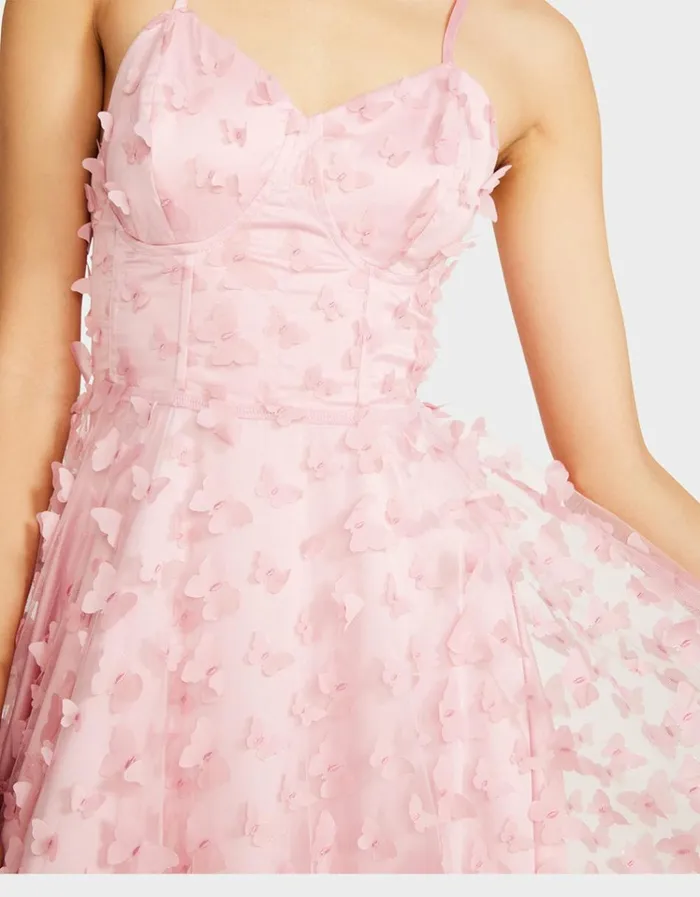 Women BETSEYS BUTTERFLY MAXI DRESS PINK Pink Betsey Johnson