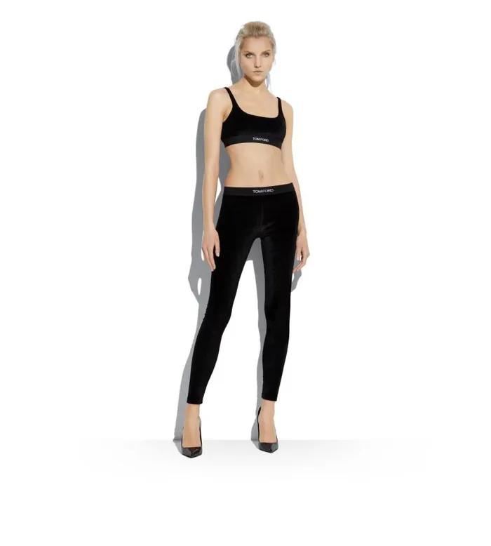 Women Bras Tom Ford Stretch Velvet Bralette Black Women Bras Tom Ford Stretch Velvet Bralette Black